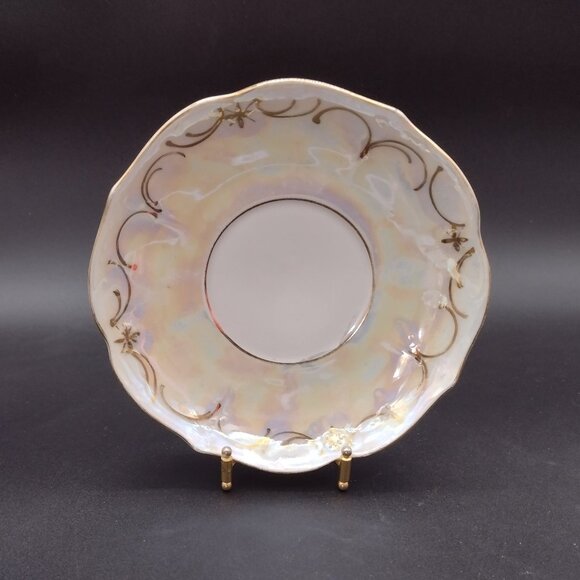 6 Iridescent Side Plates by Carl Tielsch C.T. Altwasser - Picture 4 of 11
